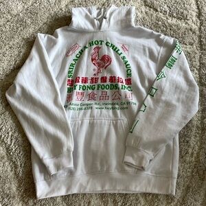 White siracha hoodie